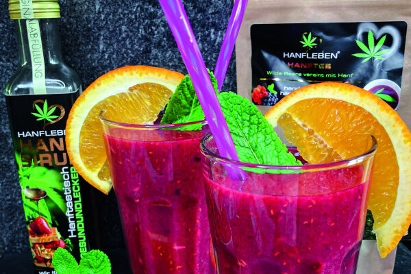 Himbeer-Hanftee-Smoothie - Himbeer-Hanftee-Smoothie