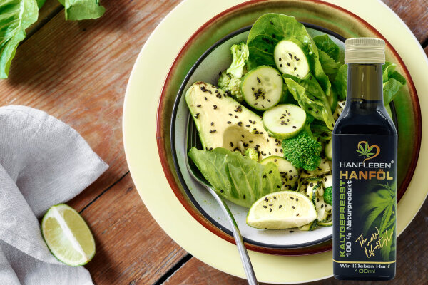 Green-Bowl mit Hanf - Green-Bowl mit Hanf