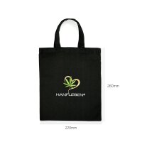 Baumwolltasche klein mit Logostickerei